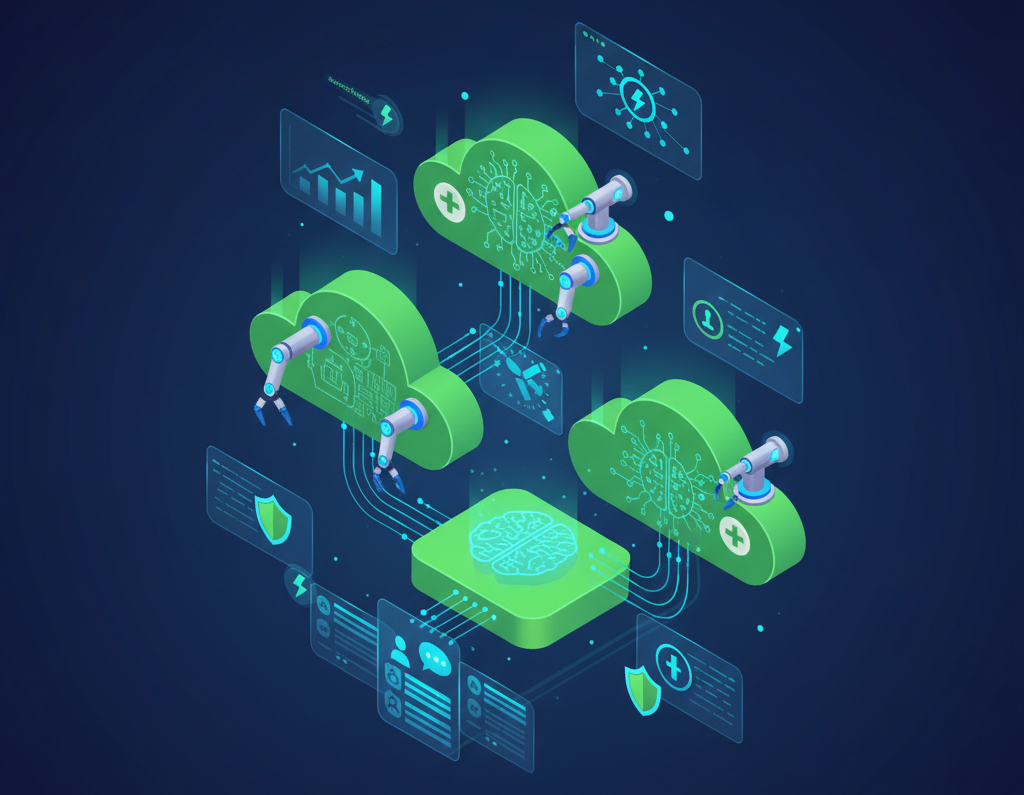 Supercharge Phase - AI-Powered Automation showing intelligent workflows and automated operations